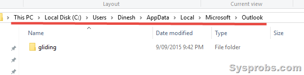 Windows 10 Pst File Location