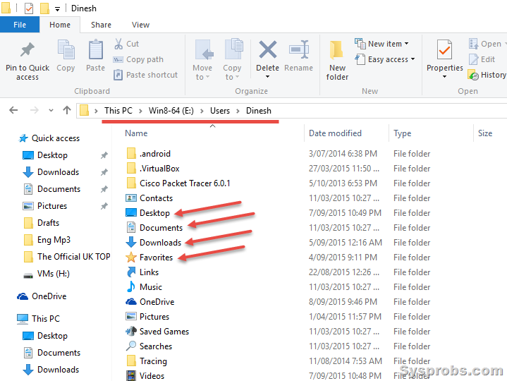 user files on Windows 8.1