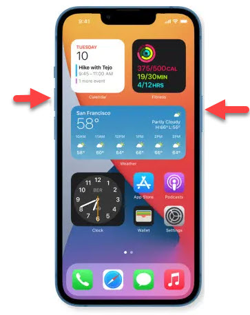 Shutdown iPhone 13
