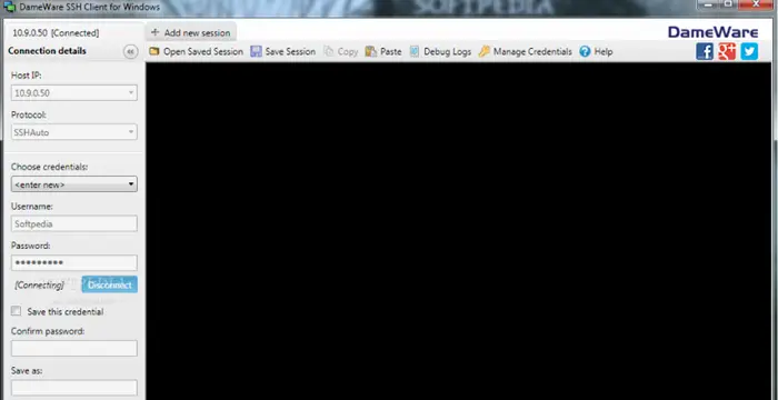 Dameware SSH client