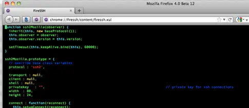 FireSSH Addon for Firefox and Chrome