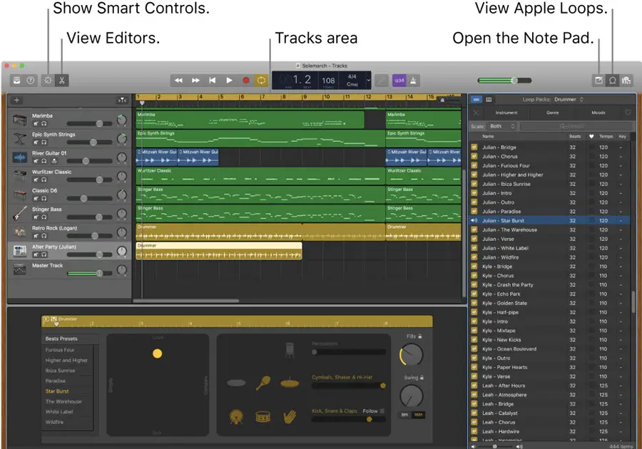 Garageband Screen