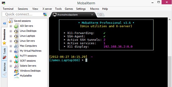 Windows için birçok araç içeren MobaXterm SSH istemcisi
