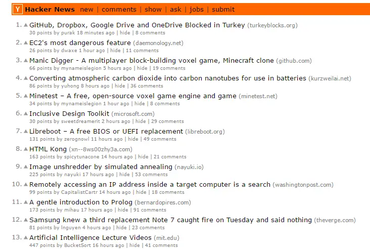 hacker news