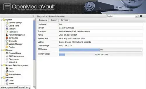 OpenMediaVault OS