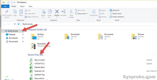 come ottenere direttamente l'elenco dei file in Windows