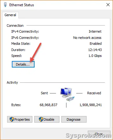 where to see mac address of laptop