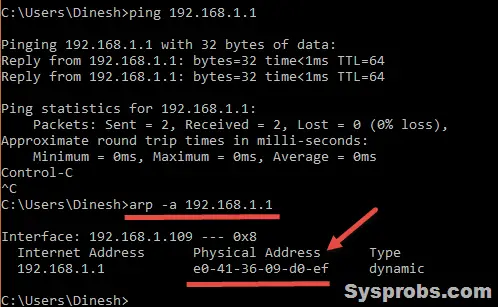 windows command mac address for wifi