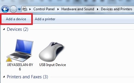 Add wireless headphone in Windows 7