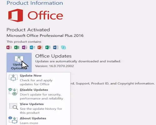 Office update for Excel freeze issue