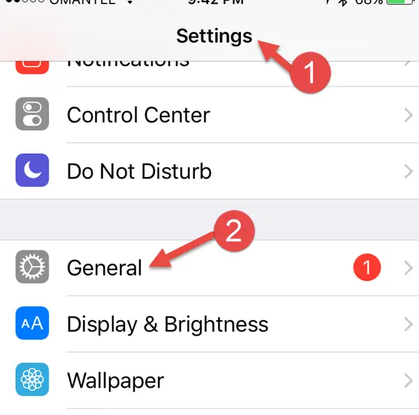 settings on iphone autocorrect
