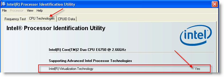 CPU Identification Utility
