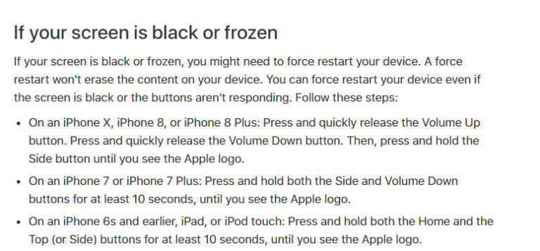 iPhone Black Screen Spinning Wheel - How to Fix It - Sysprobs