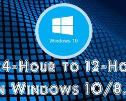 24 Hour To 12 Hour Windows 10