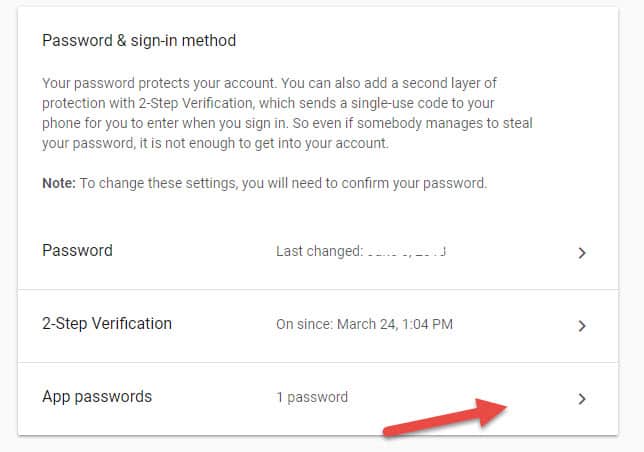 Create App Password For Gmail