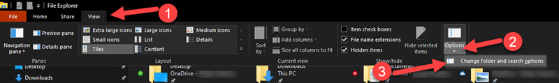 Open Folder Option