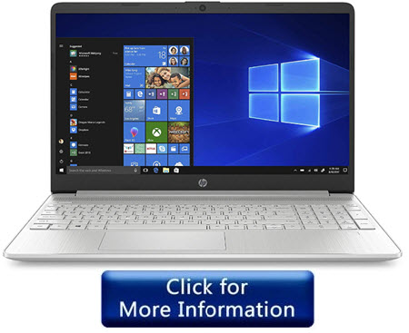 HP 15 Inch 10th Gen Touch Screen Laptop Under 500