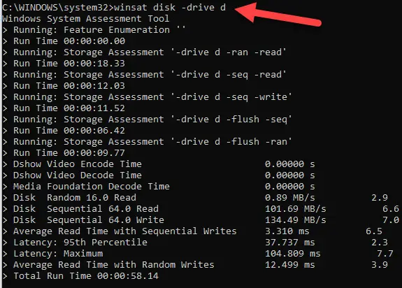 Speed Test Of Other Disks