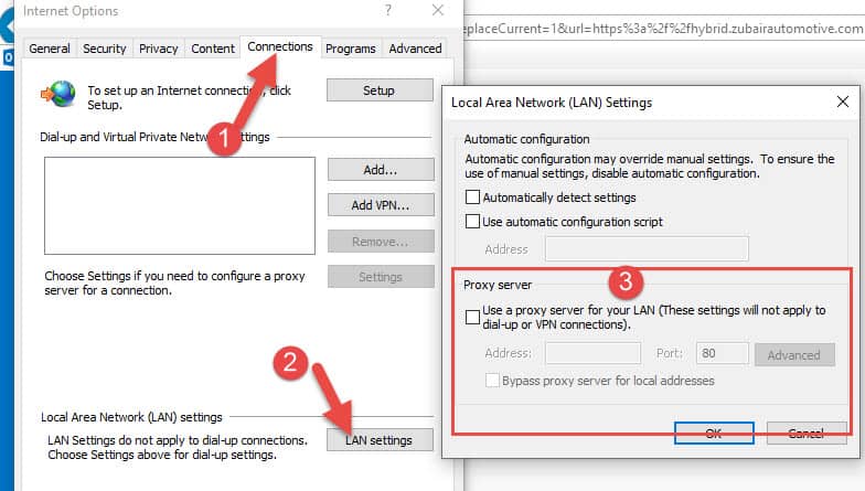 Proxy Settings For Windows Update stuck Windows Server