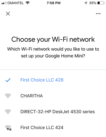 change google home wifi connection