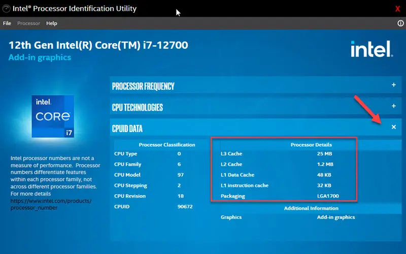 Intel Processor Utility In Windows 11