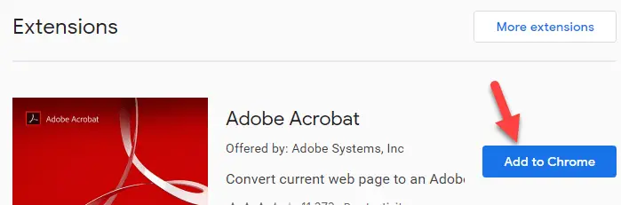 download adobe acrobat chrome