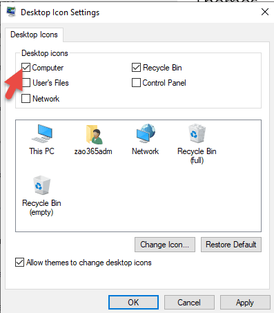 Enable This PC On Windows 2019 Server