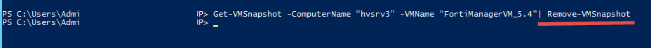 Removed Snapshot By PowerShell