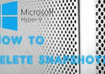 Hyper-V Cannot Delete Checkpoint When Delete Option Not Available