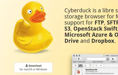 Download CyberDuck For Windows