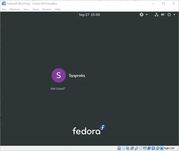 Working Fedora Linux