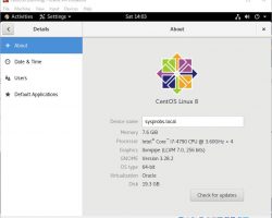 CentOS 8 Server On VirtualBox