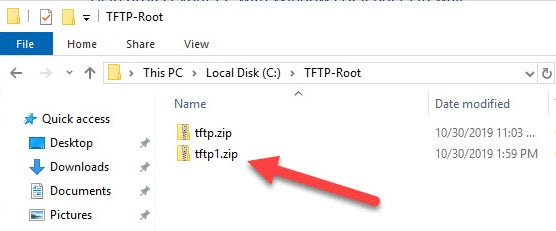 File Location in Solarwind TFTP