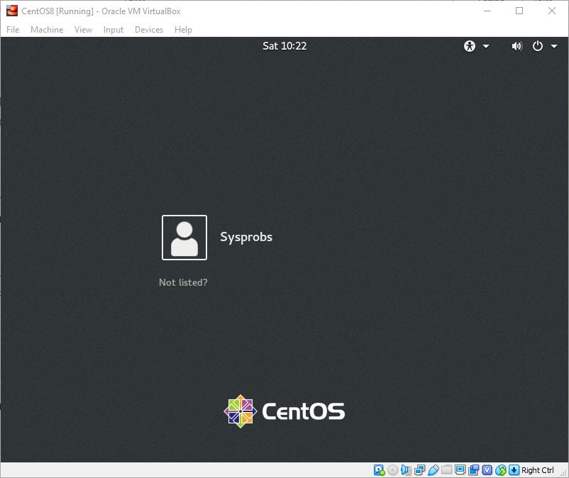 Our working CentOS Image