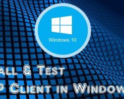 TFTP Client In Windows 10