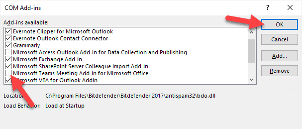 Enable The Add In