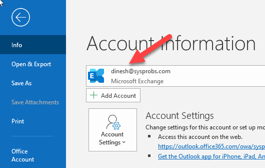 Outlook Account