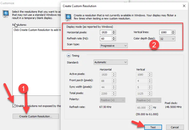 Custom Resolution In NVIDIA