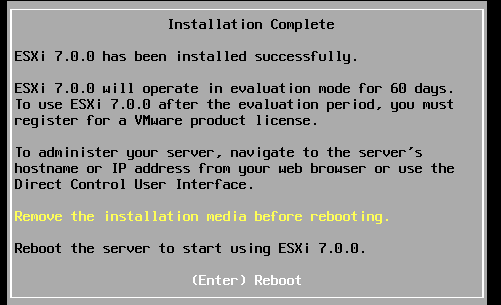 Reboot After The Installation