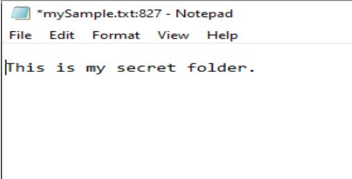 Created Sample Notepad
