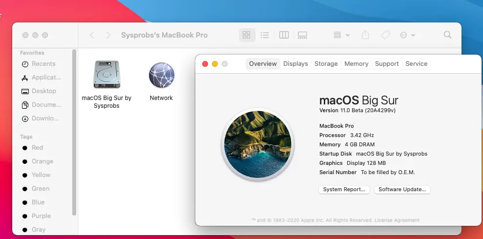 About MacOS 11 0