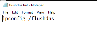 DNS Flush Batch File