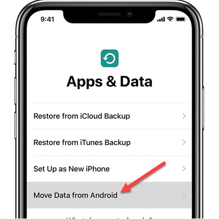 Move Data From Android To IPhone