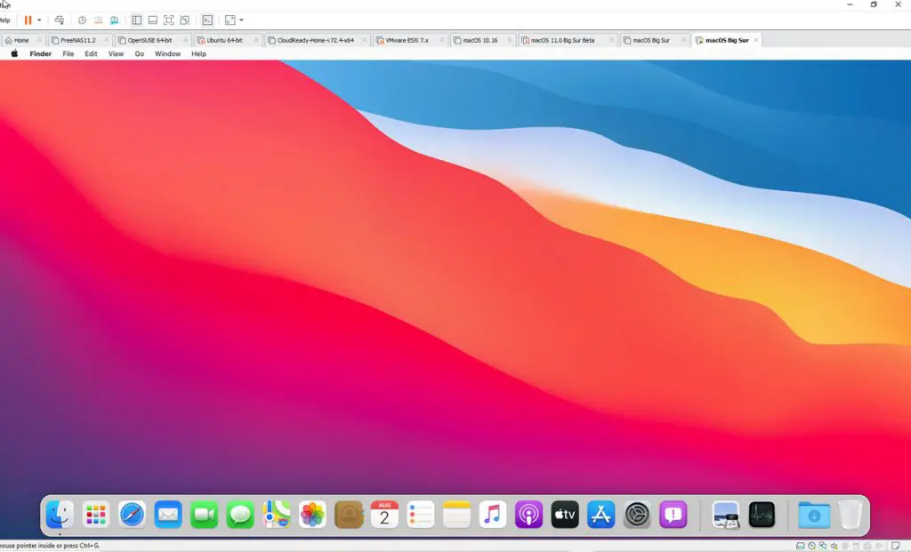 Working MacOS Big Sur On VMware