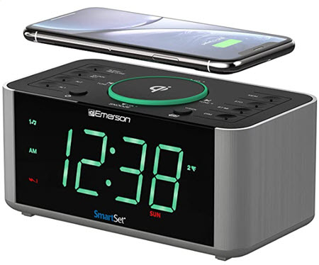 Emerson Alarm Clock With Speaker For IPhone