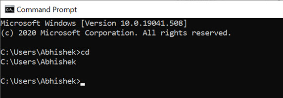 Cd Command In Cmd