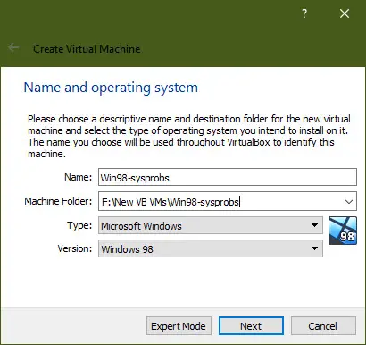 Create New VM