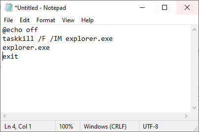 Notepad file