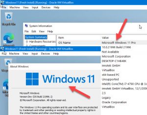 Checking Windows 11 Version