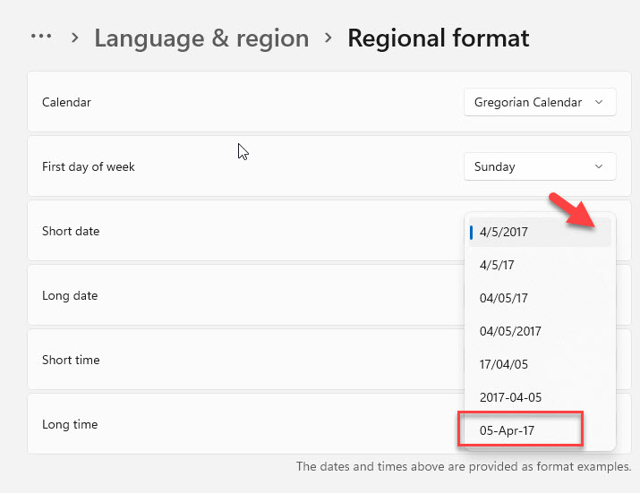 Change Short Date Format In Windows 11